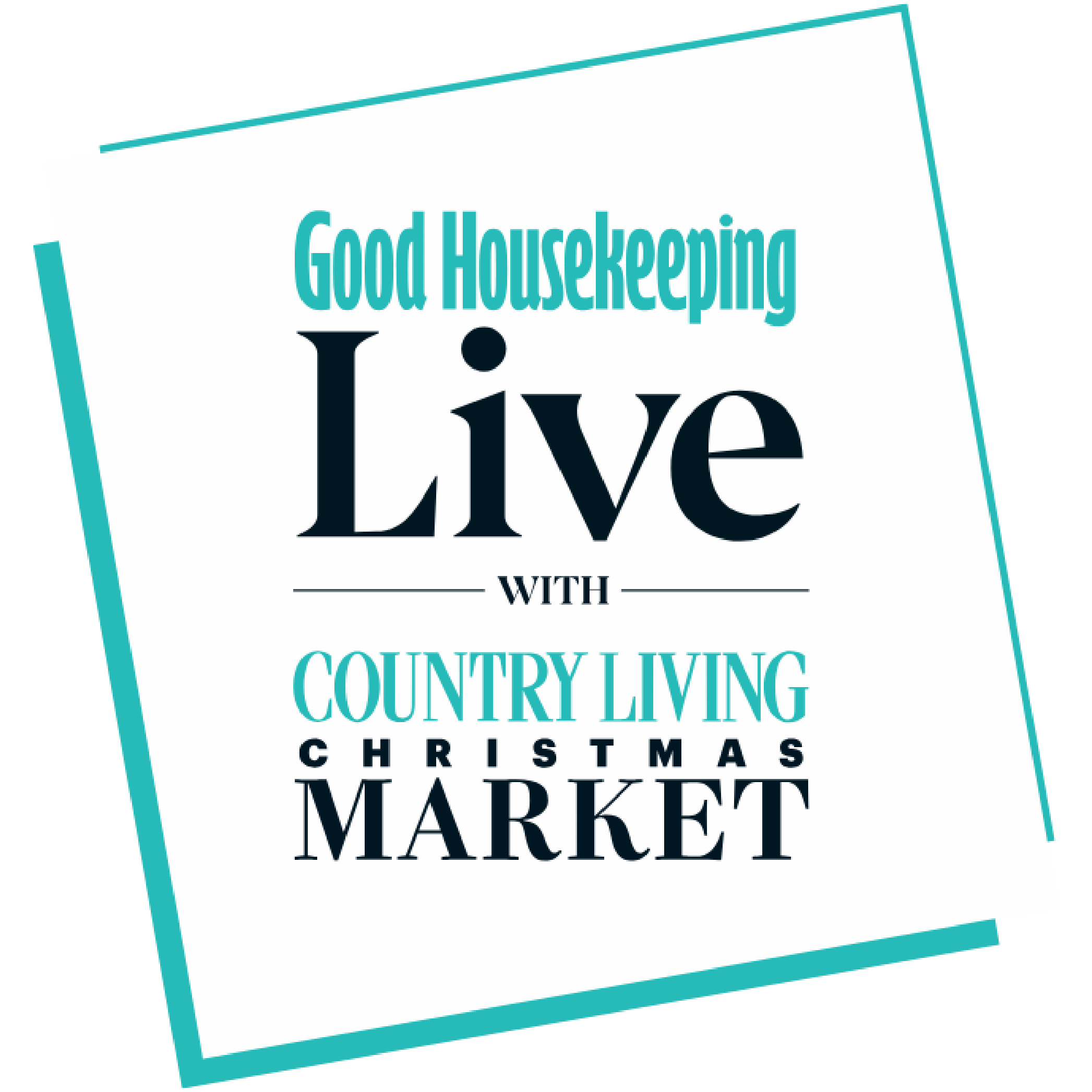 Good Housekeeping Love with Country Living Christmas Market logo.