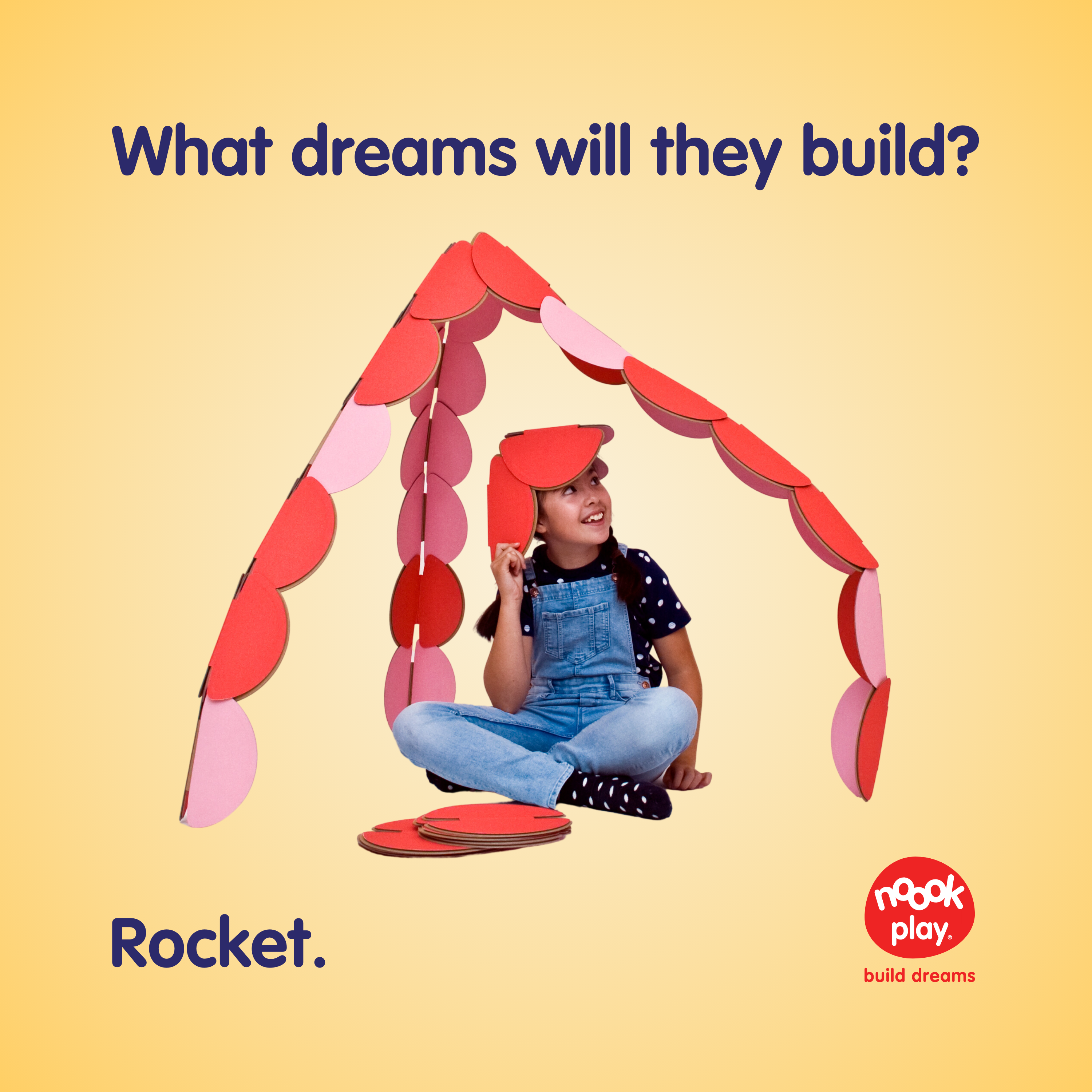 What dreams will you build with noook play®? This girl has made a Rocket den!