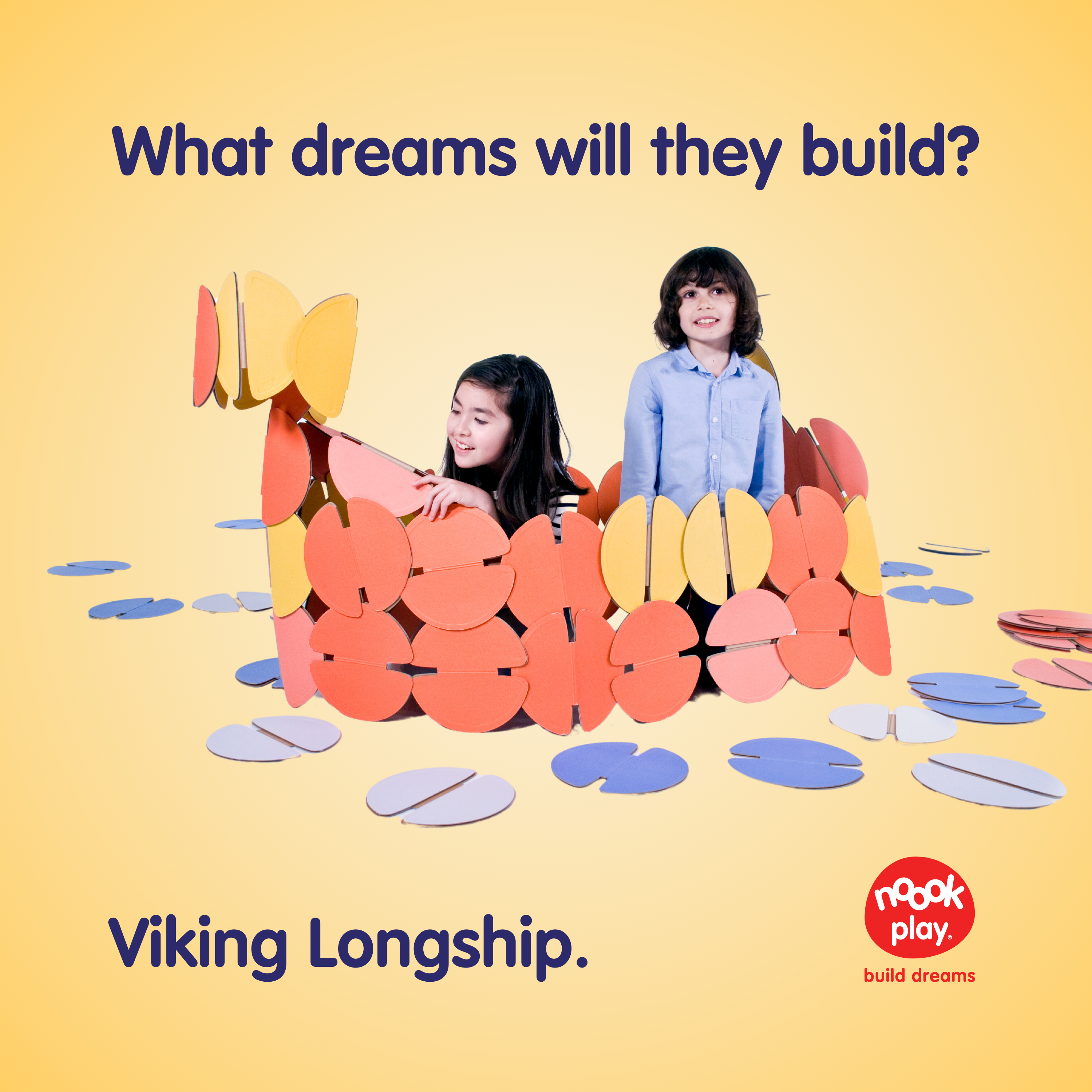 What dreams will you build with noook play®? These kids have made a Viking Longship!