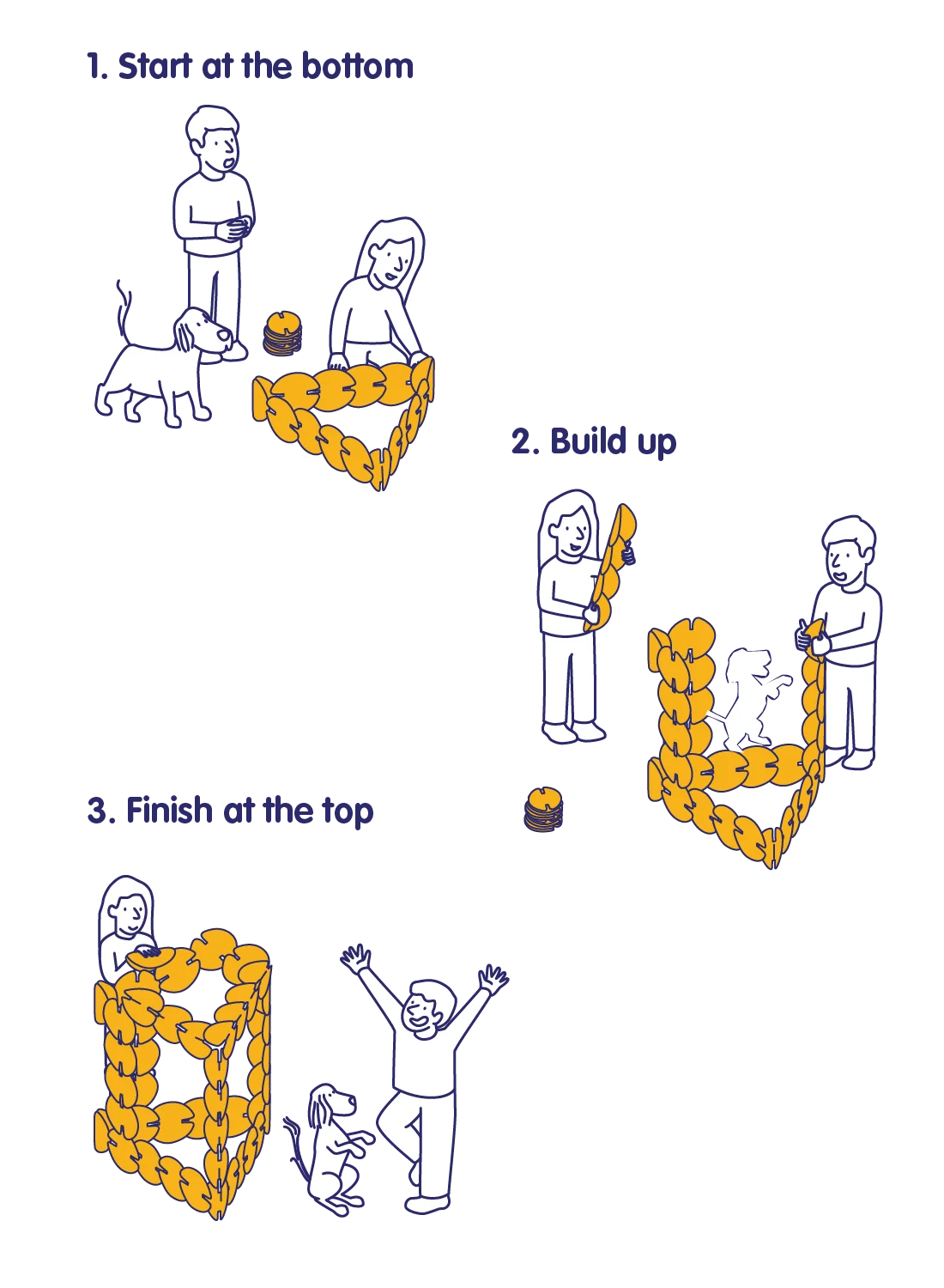noook play® is as easy as 1-2-3: start at the bottom with a strong foundation; go up with strong corners and pillars; and finish at the top. Get creative and build your dreams with noook play® building toys.