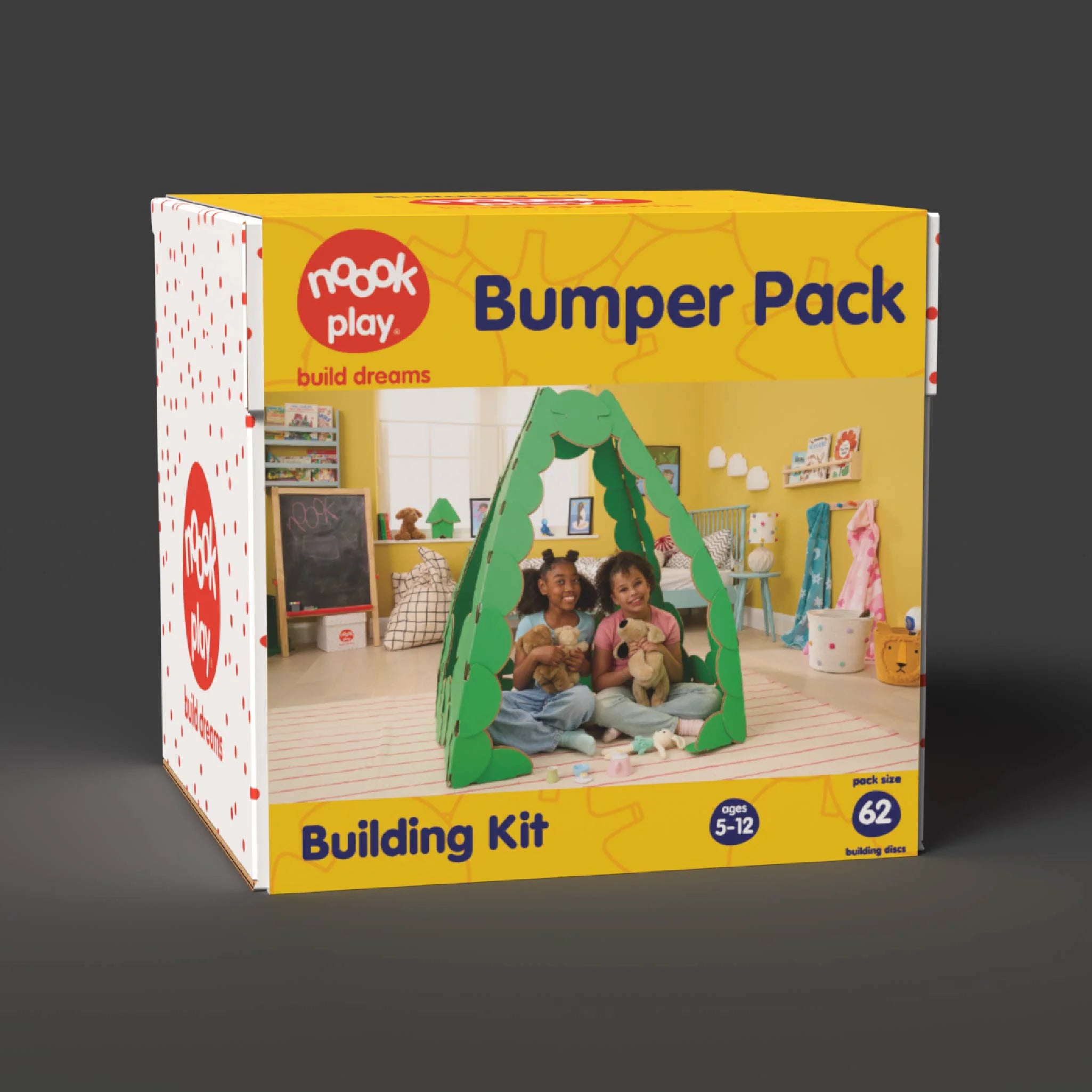 noook play® Bumper Pack (62 discs) box cover showing packaging design and brand visuals