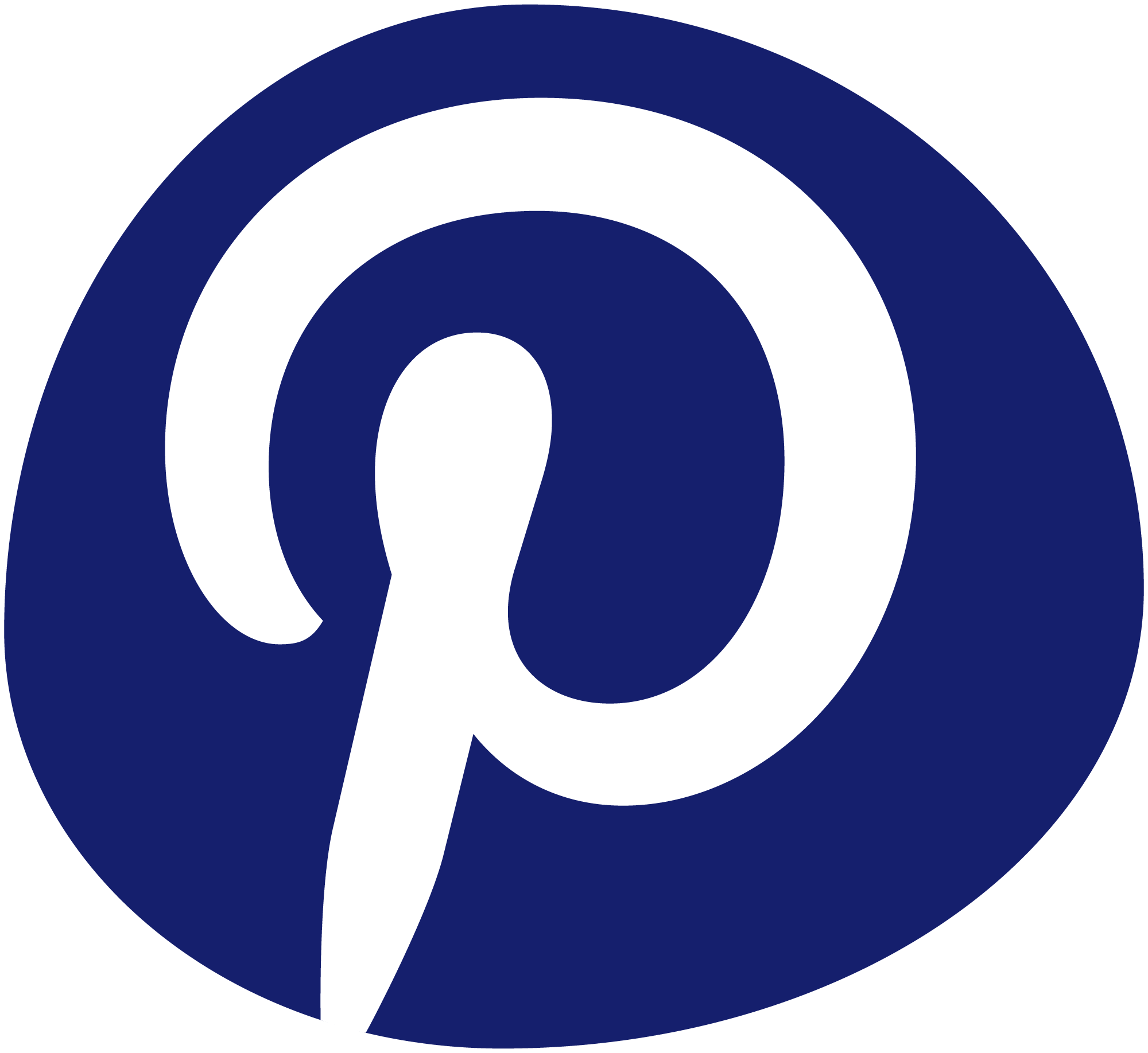 Pinterest roundel in noook play® blue, indicating official brand presence and social media engagement