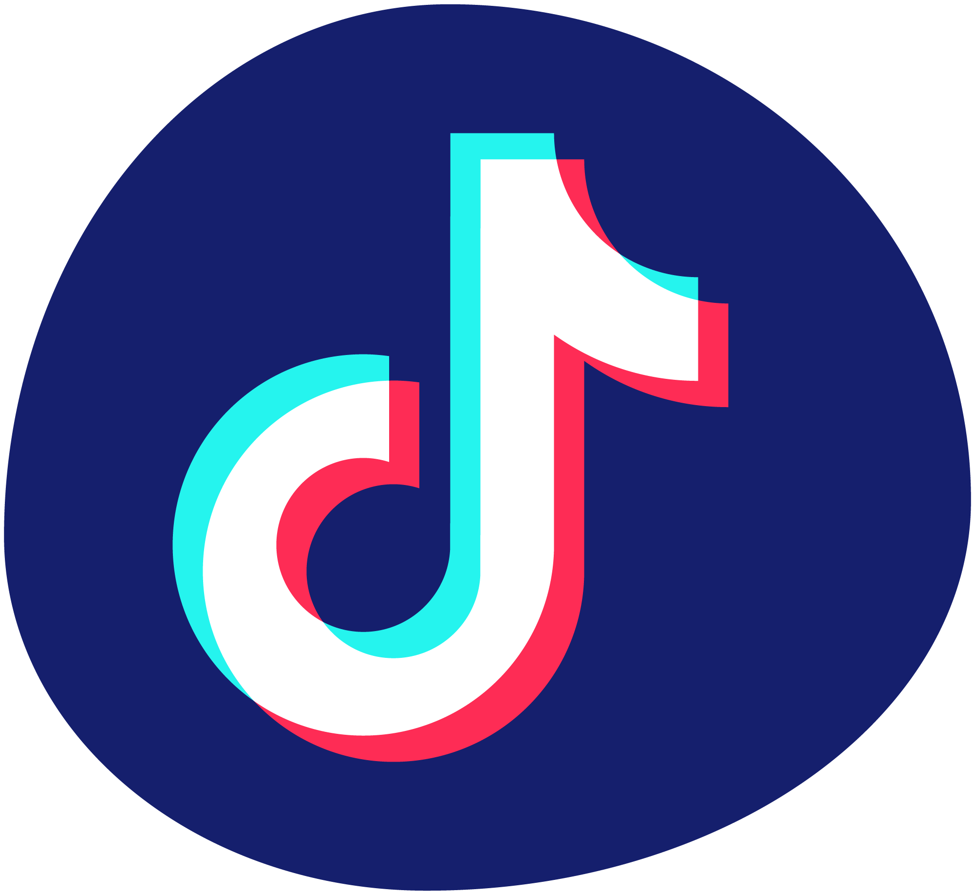 TikTok roundel in noook play® blue, indicating official brand presence and social media engagement