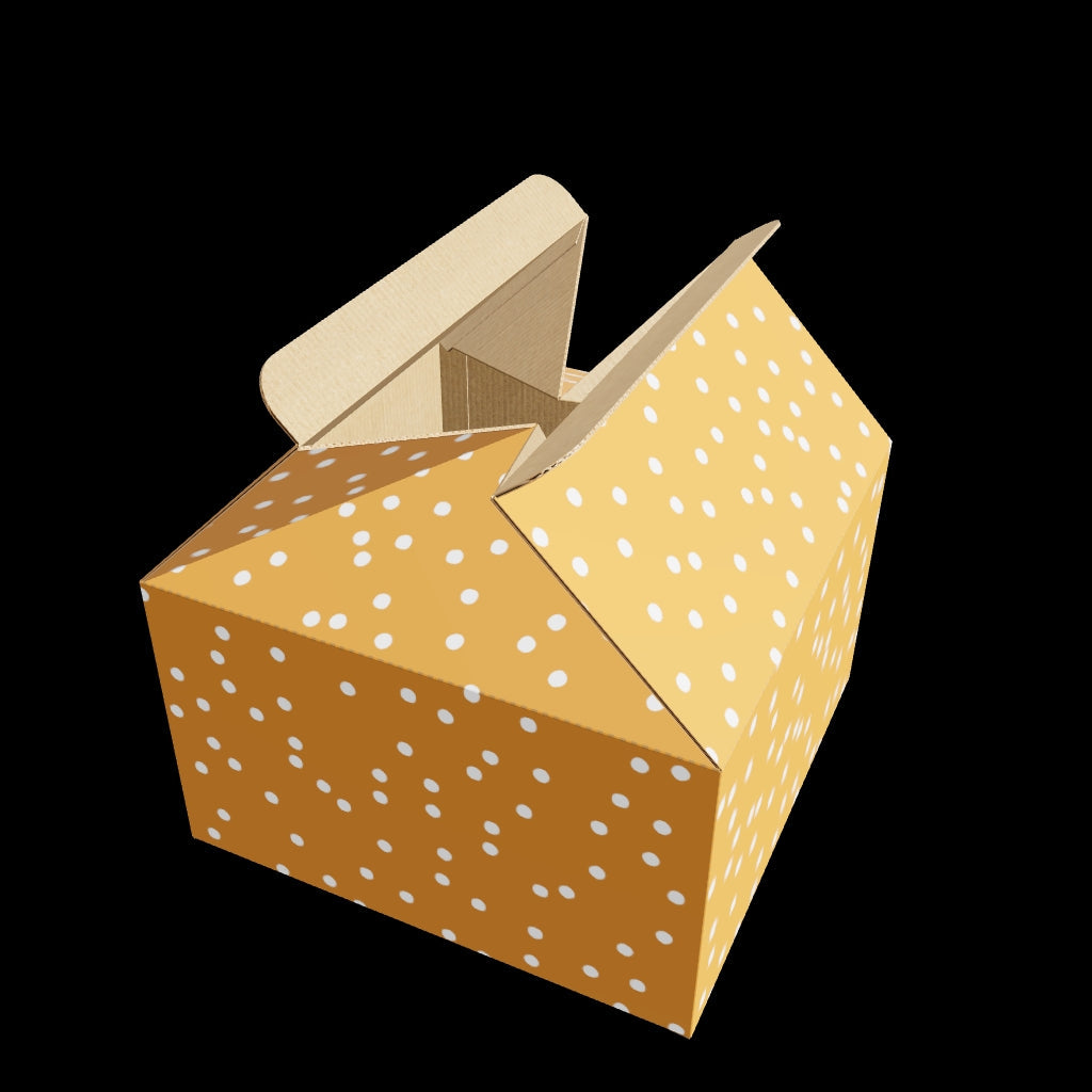 3D model of a partially open noook play® storage box showing compact, durable design for disc storage